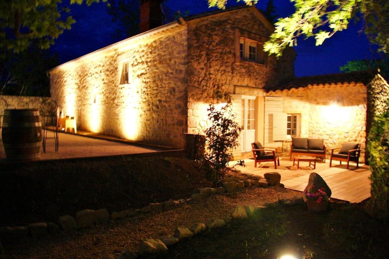 Villa Charmante A Lussan Avec Piscine Privee Et Jardin Closa Exteriör bild