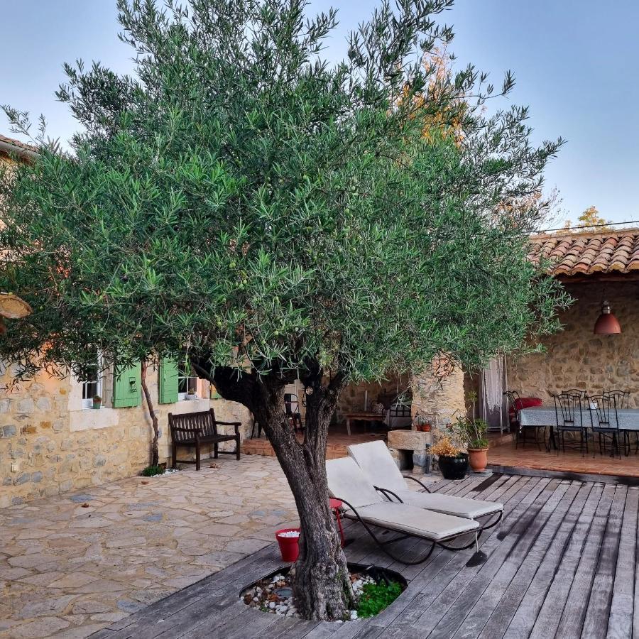 Villa Charmante A Lussan Avec Piscine Privee Et Jardin Closa Exteriör bild